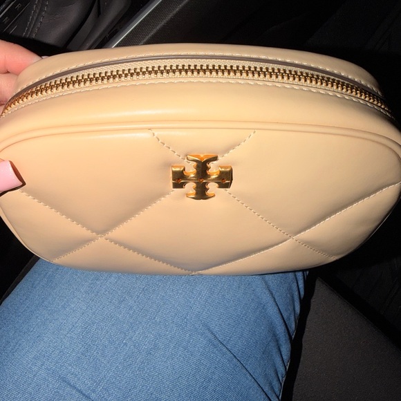 Tory Burch Beige Quilted Cosmetic Case - Picture 2 of 4